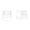Manhattan Comfort Trillium Sofa and Armchair  in Black and Rose Gold, PK3 3A-SS559-BK - alternate 8